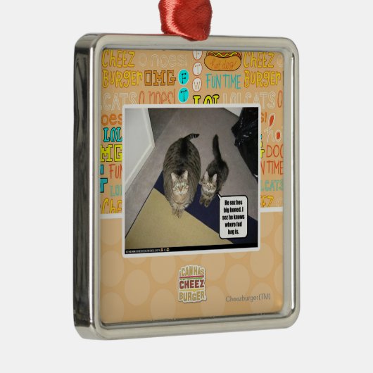 Hij ziet zijn grote beenderen. metalen ornament (Rechts)