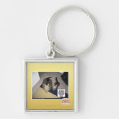 Hij ziet zijn grote beenderen. sleutelhanger (Voorkant)