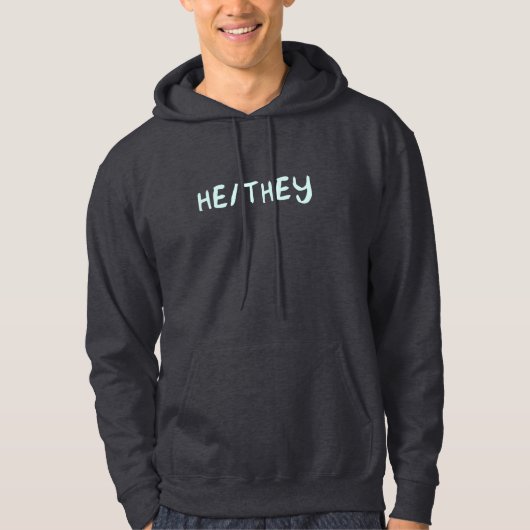Hij/zij Gendervoorstellingen Hoodie (Voorkant)