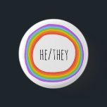 HIJ/ZIJ Pronounounge Colorful Rainbow Circle Ronde Button 3,2 Cm<br><div class="desc">Decoreer je outfit met deze coole kunstknop. Het is een geweldig cadeau! U kunt het aanpassen en tekst ook toevoegen. Bekijk mijn winkel voor veel meer kleuren en patronen! Laat me weten of je ook iets op maat wilt.</div>