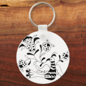 Hij zingt een ventilator sleutelhanger (Voorkant)