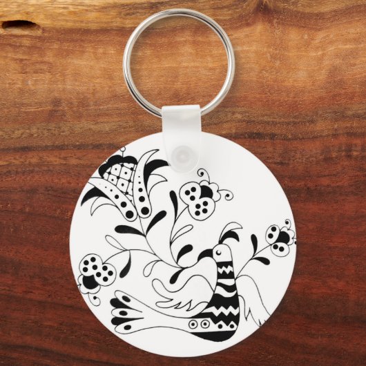 Hij zingt een ventilator sleutelhanger (Voorkant)