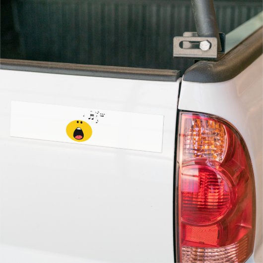 hij zingt zijn hart uit bumpersticker (Op Truck)