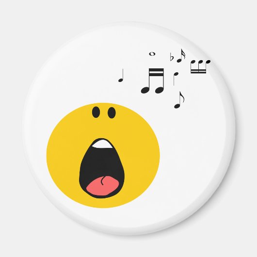 hij zingt zijn hart uit magneet (Voorkant)