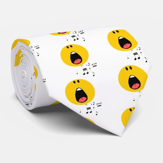 hij zingt zijn hart uit stropdas (Opgerold)