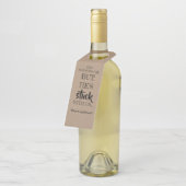 Hij zit vast bij ons - grappig bruidsmeisje voorst flessenhanger (Schuin)