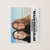 Hij zit vast - Grappige bruidsmeisje voorstel foto Legpuzzel (Verticaal)