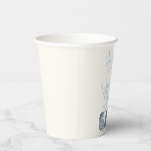 Hij zond de wilde dingen uit naar bed - blauw papieren bekers (Rechts)