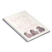 Hij zond de wilde dingen uit naar bed - roze notitieboek (Rechterzijde)