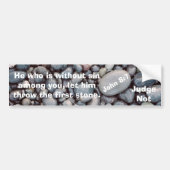 Hij zonder zonde bumpersticker (Voorkant)