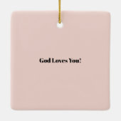 Hij zorgt voor jou keramisch ornament (Achterkant)