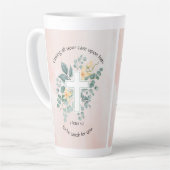 Hij zorgt voor jou latte mok (Linkerhoek)