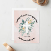 Hij zorgt voor jou notitiekaartje (Voorkant / Achterkant in situ)