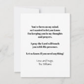 Hij zorgt voor jou notitiekaartje (Achterkant)