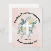 Hij zorgt voor jou notitiekaartje (Voorkant / Achterkant)