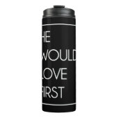 Hij zou van de eerste grappige klap Christelijke v Thermosbeker (Voorkant)