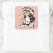 Hija De Inmigrantes Cultura Mexicana Vierkante Sticker (Tas)