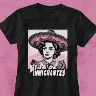 Hija De Inmigrantes Retro Dochter van Immigranten T-shirt