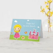 Hijab Girl Kaart (Gele Bloem)