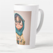 Hijab Girl Latte Mok (Rechterhoek)