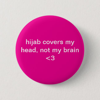 Hijab Hoesjes mijn hoofd, niet mijn brein - empowe Ronde Button 5,7 Cm