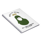 Hijab is mijn kroon - AVOCADO spiral notebook Notitieboek (Rechterzijde)