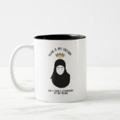 Hijab is mijn kroon - BLACK Coffee Mok (Links)