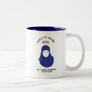 Hijab is mijn kroon - BLUE Coffee Mok