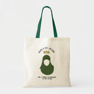 Hijab is mijn kroon - HIJAB - AVO - FACELESS Tote Bag