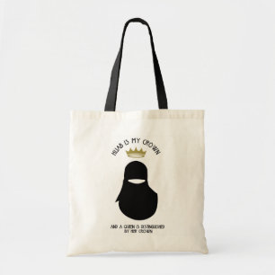Hijab is mijn kroon - NIQAB - BLA - FACELESS Tote Bag