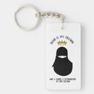 Hijab is mijn kroon - NIQAB Key Ring Sleutelhanger