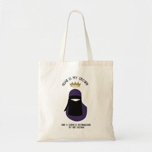Hijab is mijn kroon - NIQAB - PUR Tote Bag (Voorkant)