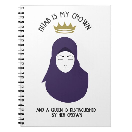Hijab is mijn kroon - PAARS Notitieboek (Voorkant)