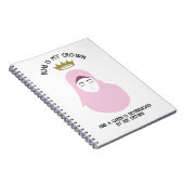 Hijab is mijn kroon - PINK Spiral notebook Notitieboek (Rechterzijde)