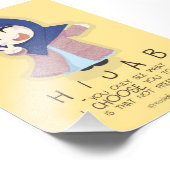 Hijab is vrijheid foto afdruk (Hoek)