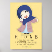 Hijab is vrijheid poster (Voorkant)