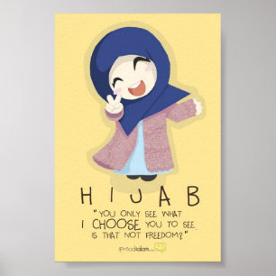Hijab is vrijheid poster