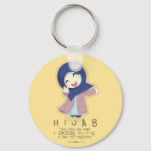 Hijab is vrijheid sleutelhanger (Voorkant)