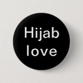 Hijab Love Ronde Button 5,7 Cm (Voorkant)