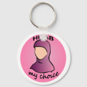 Hijab, mijn keuze sleutelhanger (Voorkant)