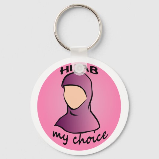 Hijab, mijn keuze sleutelhanger (Voorkant)