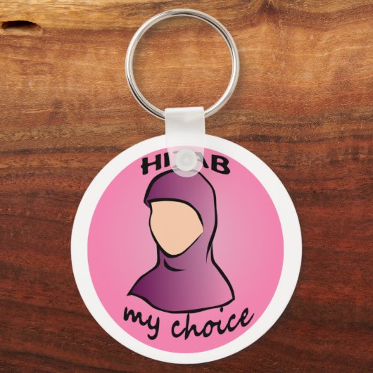 Hijab, mijn keuze sleutelhanger (Voorkant)