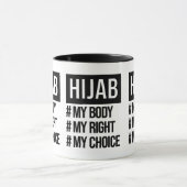 Hijab - Mijn lichaam Mijn keuze - islamitische fem Mok (Midden)