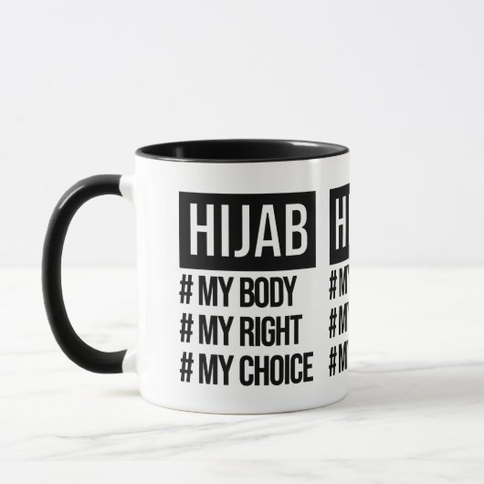 Hijab - Mijn lichaam Mijn keuze - islamitische fem Mok (Links)