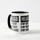 Hijab - Mijn lichaam Mijn keuze - islamitische fem Mok (Voorkant links)