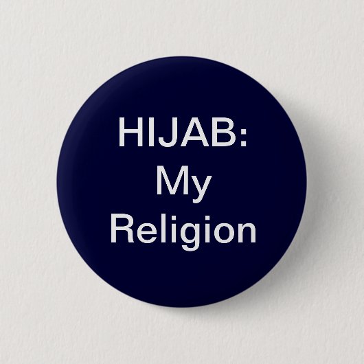 Hijab: Mijn religieuze Button (Voorkant)