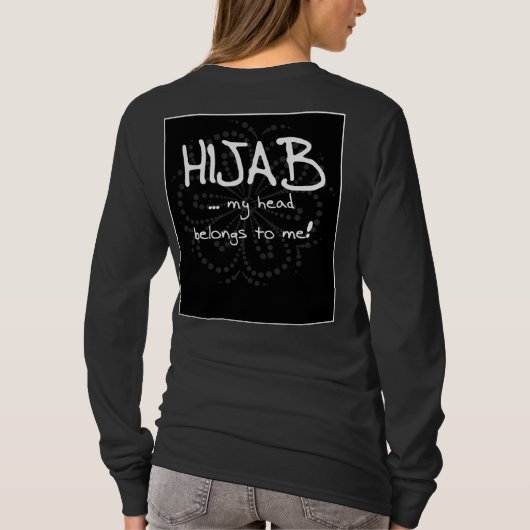 Hijab - my head belongs to me t-shirt (Achterkant)