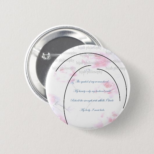 Hijab Philosophy Button (Voorkant /achterkant)