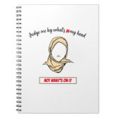 Hijab Pride Rechter niet het Notitieboek van de Sp (Voorkant)