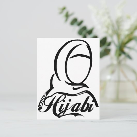 Hijabi Briefkaart (Staand voorkant)